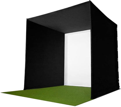 GolfBaysUK Optishot 2 Golf Simulator Bundle – You Get Deep Golf Enclosure, 1.5M X 1.5M Golf Mat, Optishot2 Golf Simulator - For Home - Train from Home Package