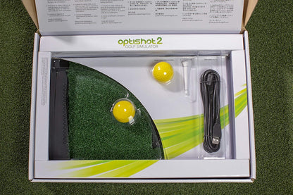 GolfBaysUK Optishot 2 Golf Simulator Bundle – You Get Deep Golf Enclosure, 1.5M X 1.5M Golf Mat, Optishot2 Golf Simulator - For Home - Train from Home Package