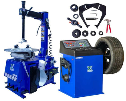A+1.5 HP Tire Changer & Wheel Balancer Machine Combo 580 680