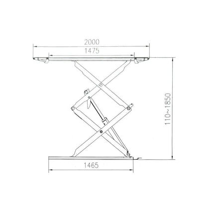 Car Hoist Low Profile Scissor lift QJYJ30-B