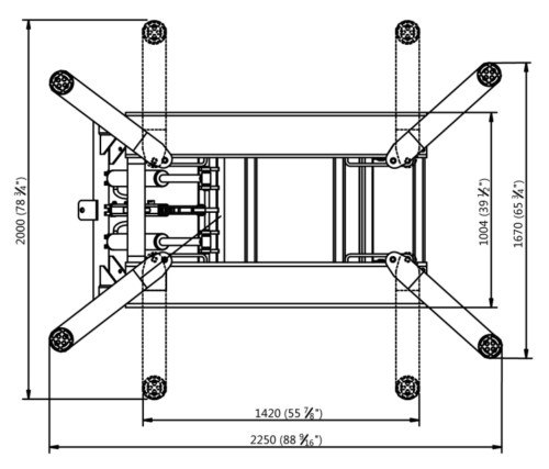 APlusLift HW-SL6600X MID RISE 6600LB AUTO SCISSOR LIFT 110V